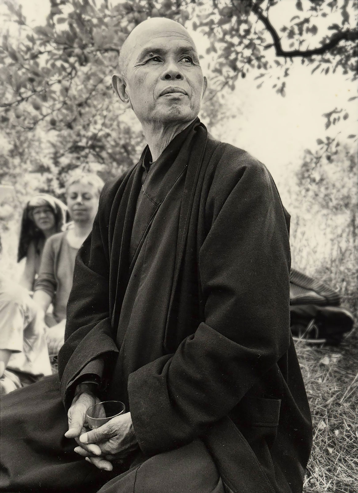 Thich Nhat Hanh at the Plum Vilage monastery in southern France